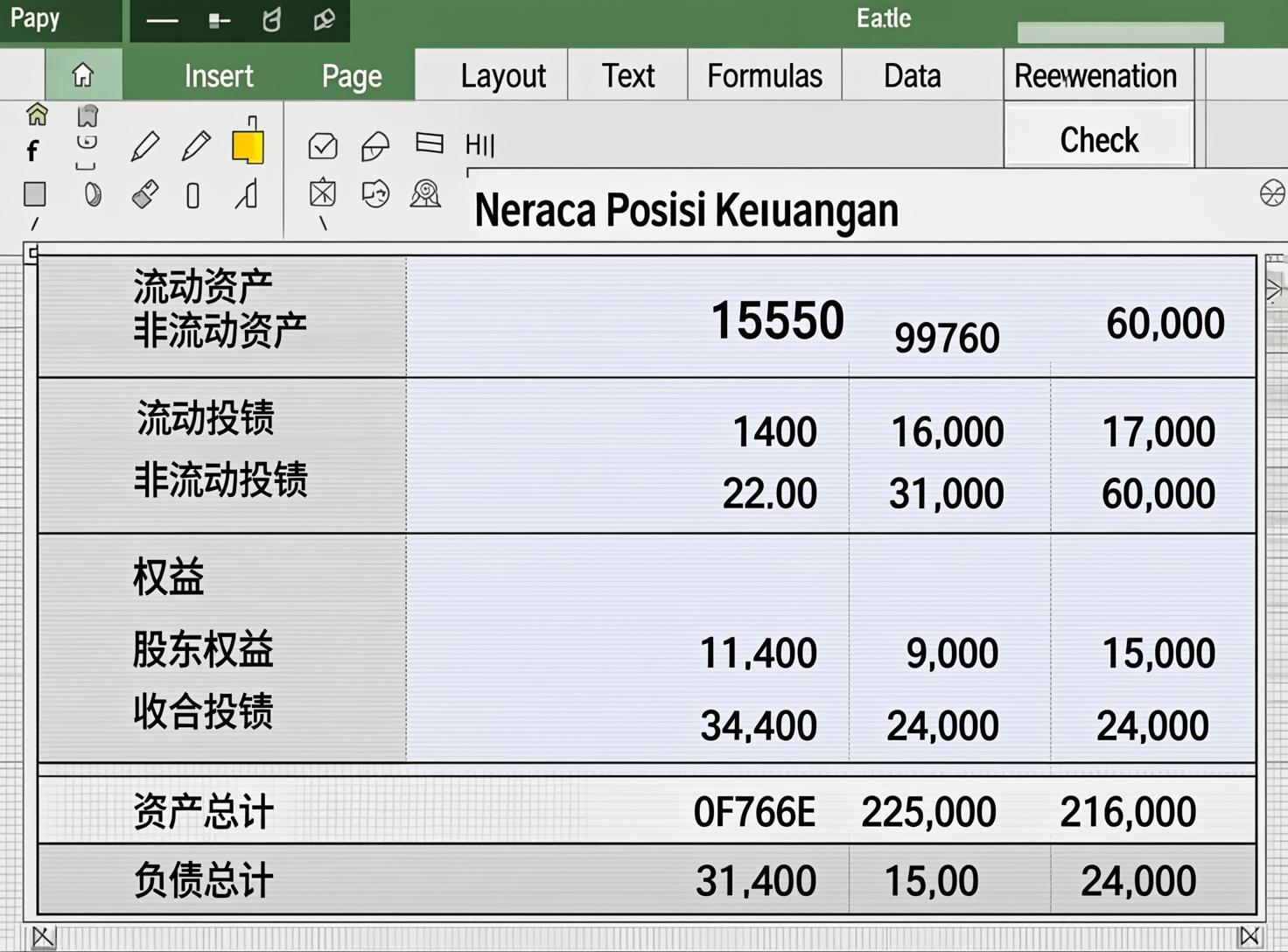 Neraca Posisi Keuangan (Balance Sheet)