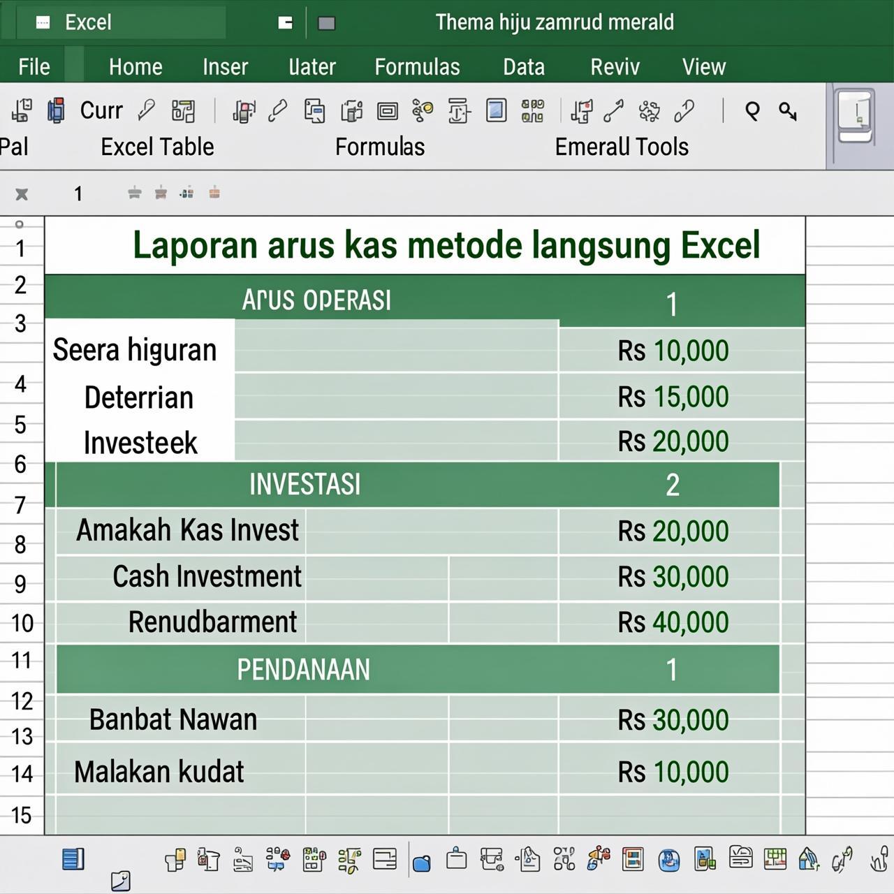 Laporan Arus Kas Metode Langsung