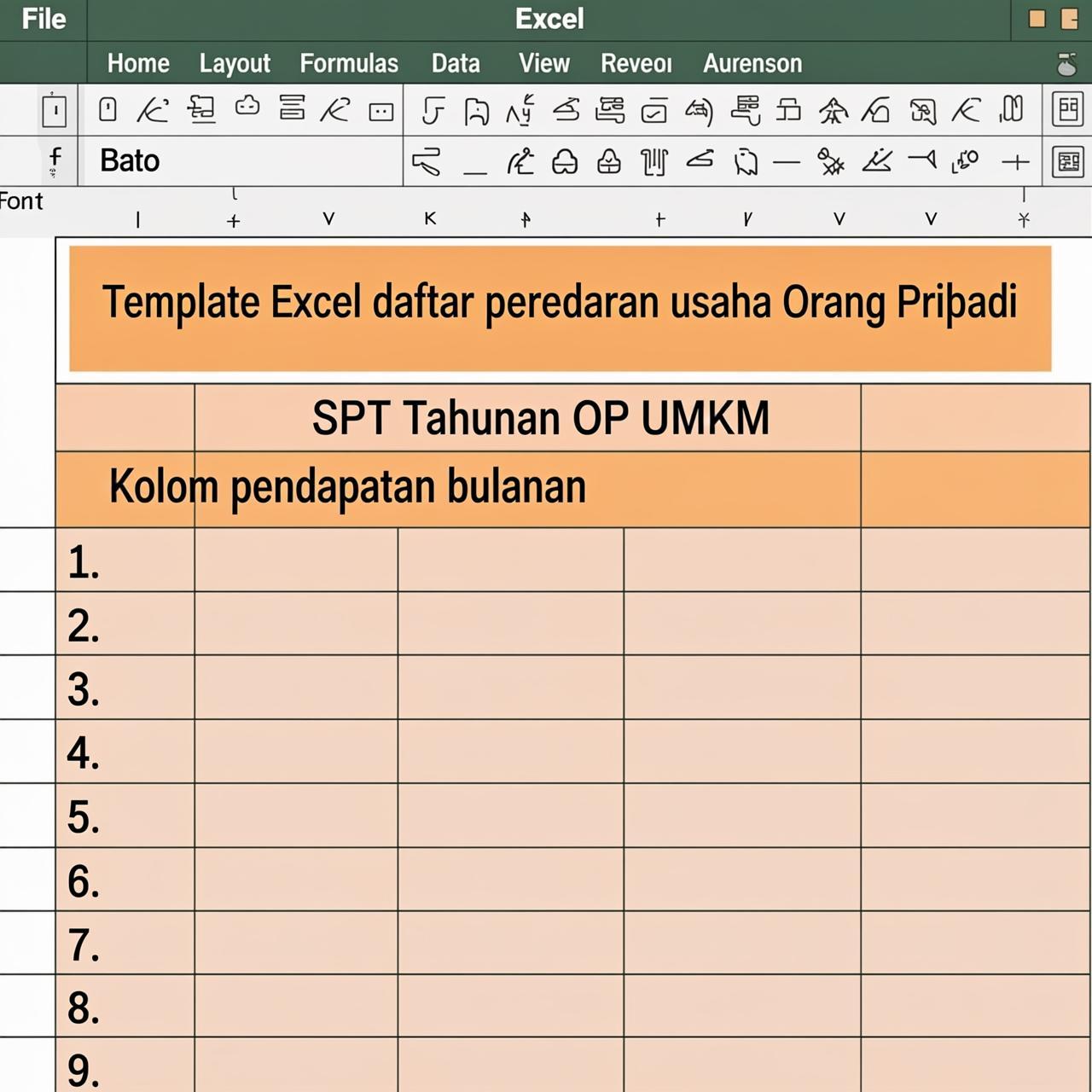 Daftar Peredaran Usaha Orang Pribadi
