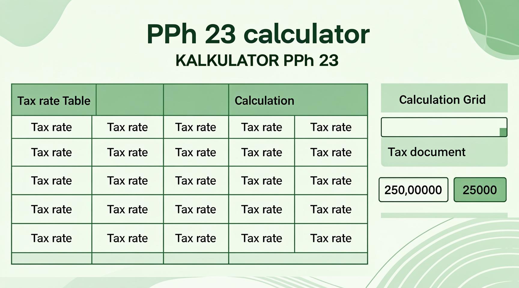 Kalkulator PPh Pasal 23 (Gratis)