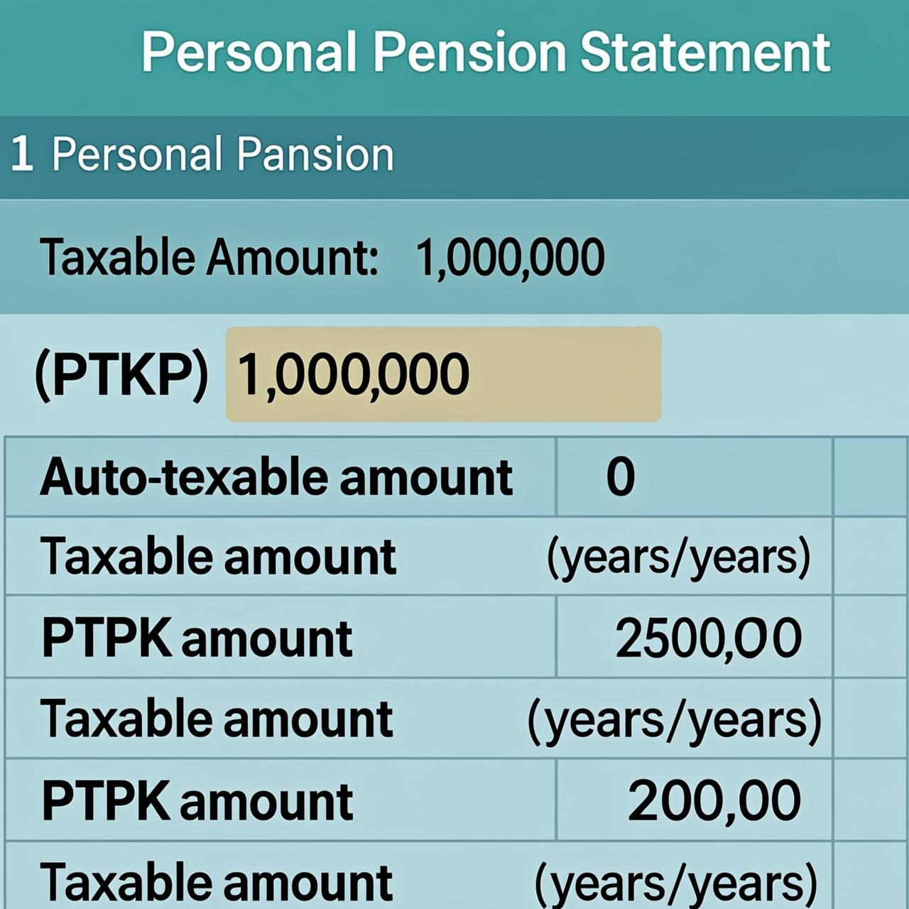 Kalkulator PPh Pensiun Dasar