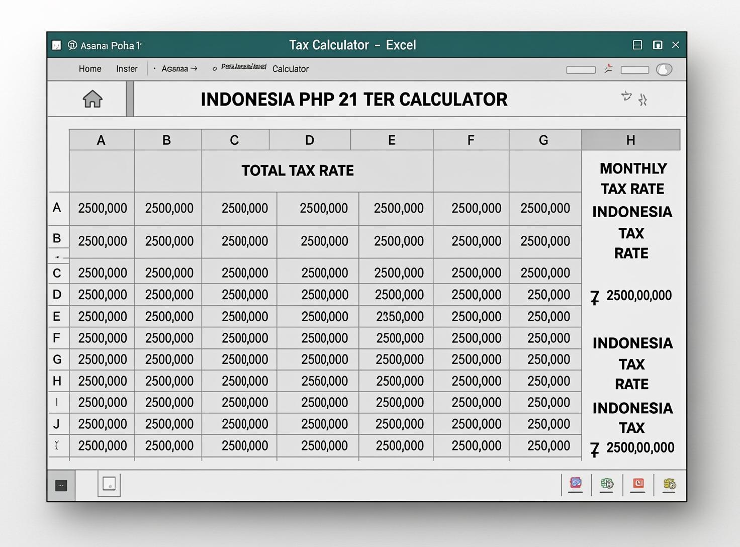 Kalkulator PPh 21 TER (Tarif Efektif Rata-rata) Bulanan