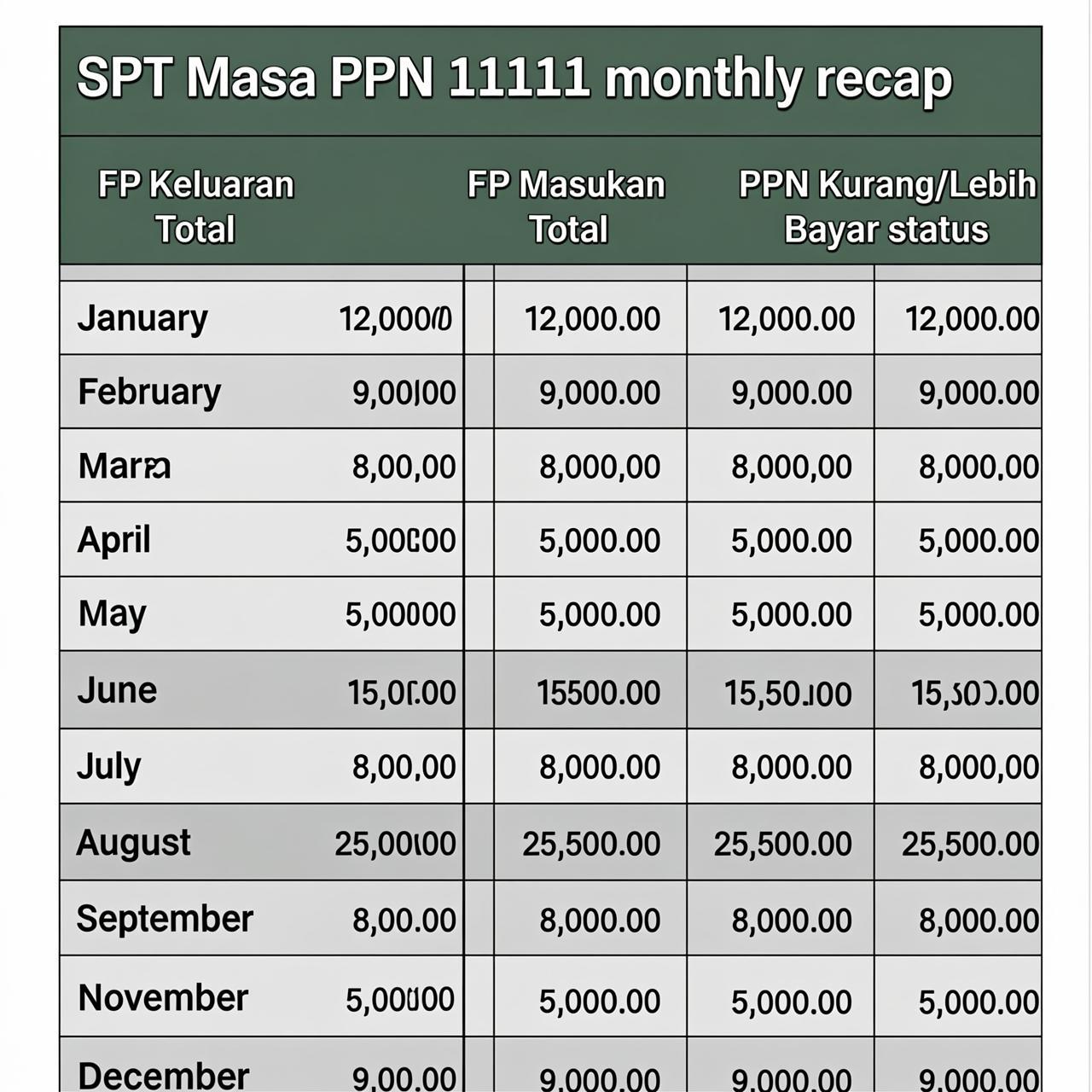 PPN Kredit Masukan Tracker