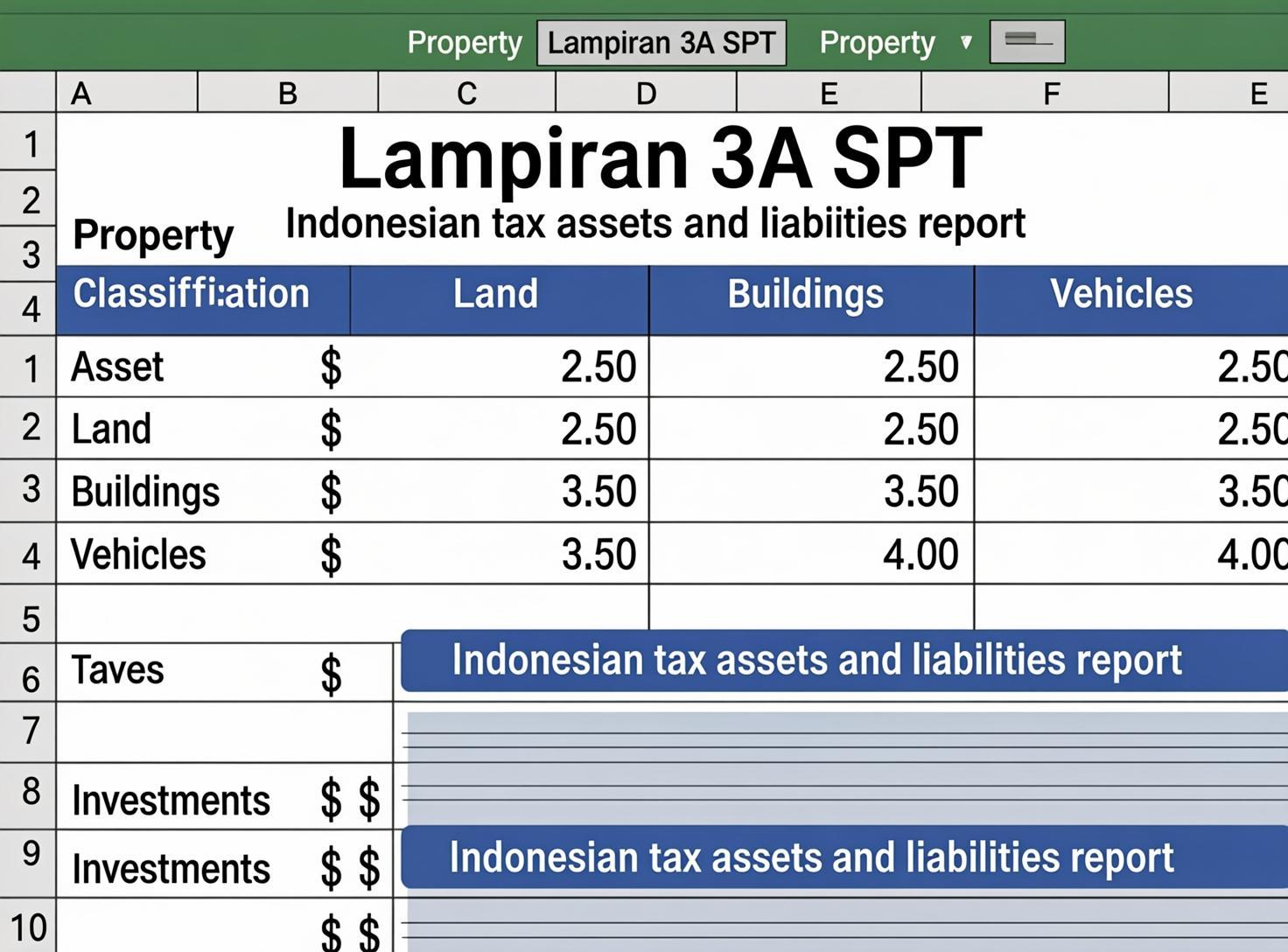 Template Lampiran 3A SPT OP
