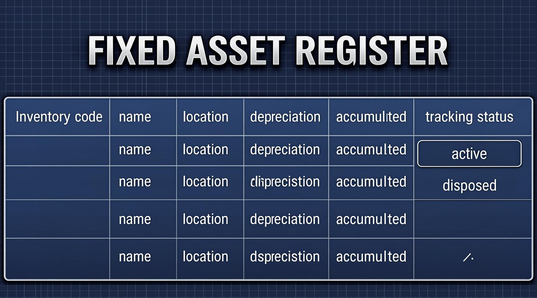 Fixed Asset Register (Gratis)